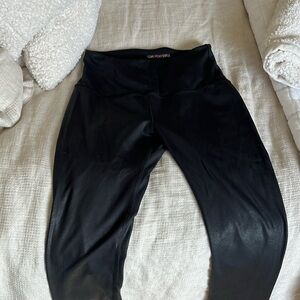 Black leggings! Calia by carrie! Faux leather leggings